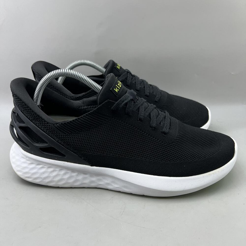 Kizik Athens Hands Free Running‎ Shoes Mens Size 10.5 Black Comfort Low Sneakers